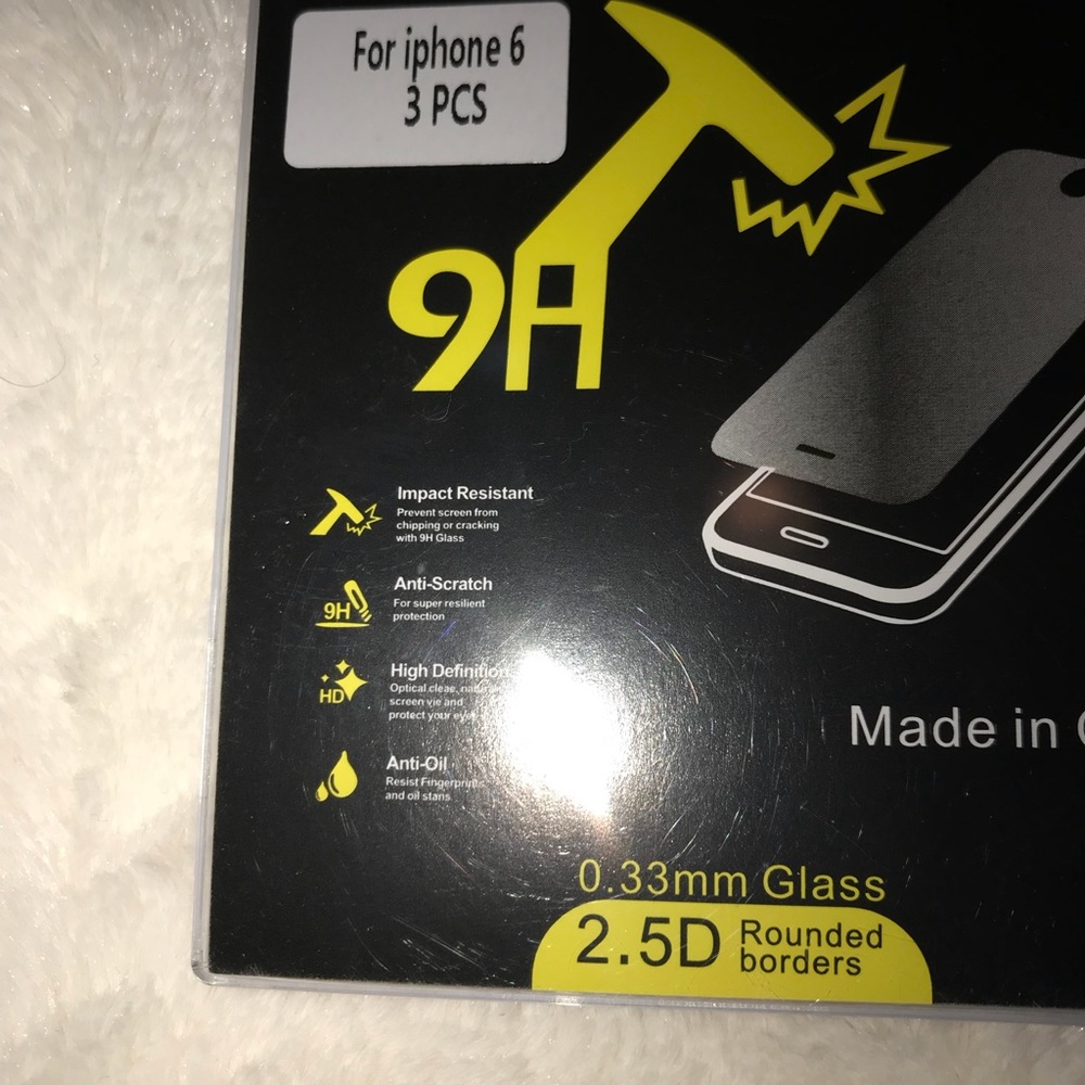 iPhone 6 clear glass screen protector